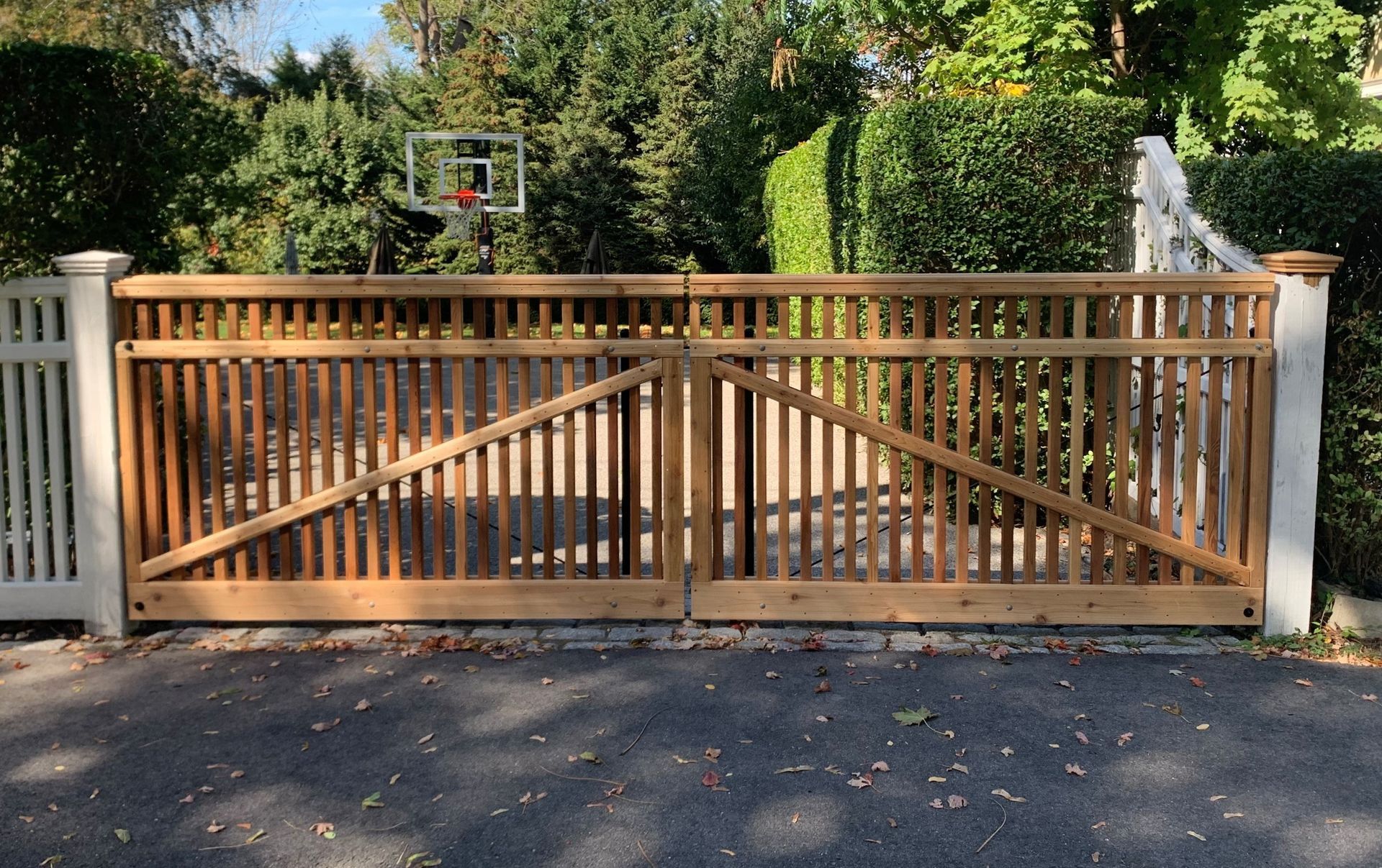 Cedar baluster gate