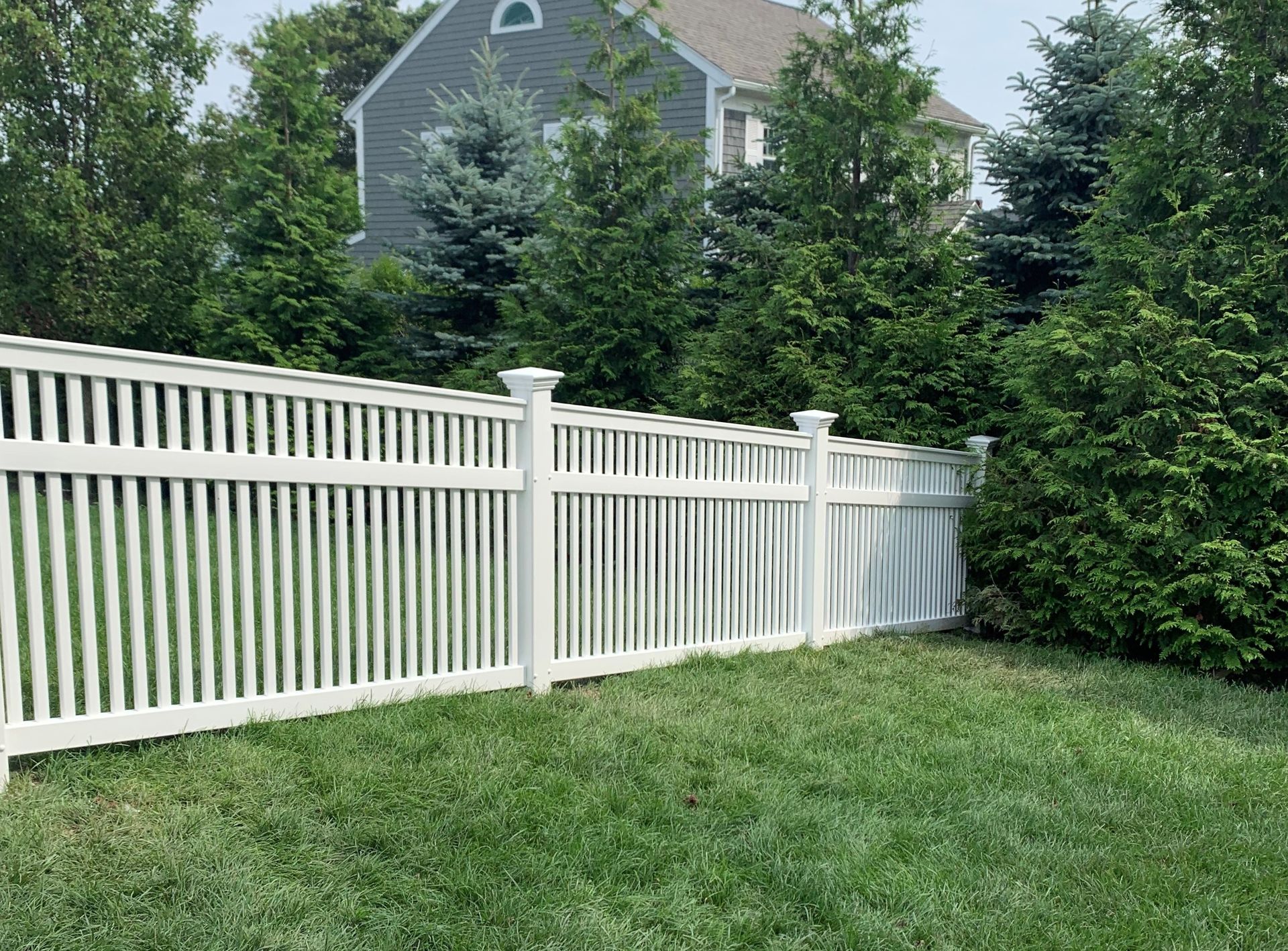 Vinyl capped Manchester fence
